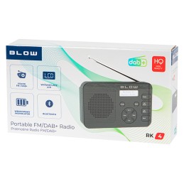 Digitaalinen DAB+ / FM-radio RK4 | Bluetooth | 2000 mAh akku