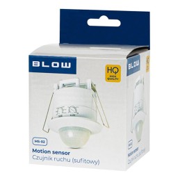 Kattoliiketunnistin 360° upotettava | 1200W/600W LED | Valkoinen