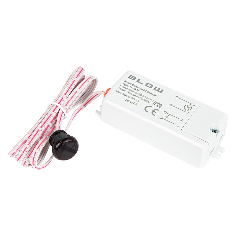 Kosketusvapaa kytkin BLOW MS-06 | IR-tunnistin | 500W/200W LED