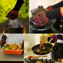 KAMINER grillikäsineet – kuumuutta kestävät uunikäsineet