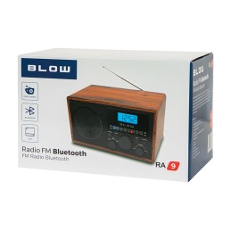 Pöytäradio Bluetooth BLOW RA9 V2 | AM/FM, USB, SD & Kello | 3" Kaiutin