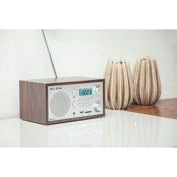 Keittiöradio Bluetooth Retro | AM/FM, USB, SD & Herätyskello