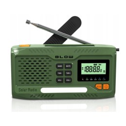 Hätäradio aurinkopaneelilla ja dynamolla | 4500mAh Powerbank | SOS