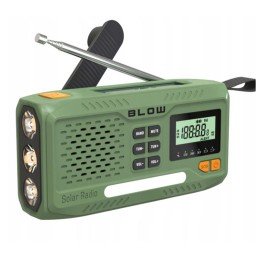 Hätäradio aurinkopaneelilla ja dynamolla | 4500mAh Powerbank | SOS