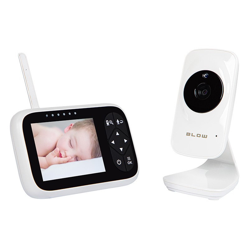 Itkuhälytin 3,2" LCD-näytöllä | Kaksisuuntainen ääni | Lämpötilavahti