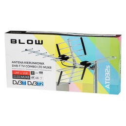 Ulkoinen DVB-T2-suunta-antenni | LTE-suodatin | 4K UltraHD | 11–14 dB