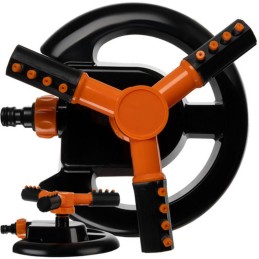 Puutarhasadetin 360° | 3-vartinen ja säädettävä nurmikon kasteluun