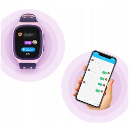 Kellopuhelin 4G GPS pinkki