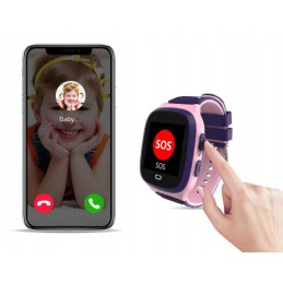 Kellopuhelin 4G GPS pinkki