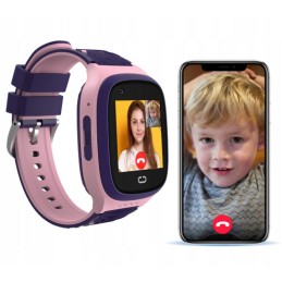 Kellopuhelin 4G GPS pinkki