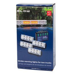 LED-varoitusvalosarja 4 kpl | Stroboskooppi 12V/24V | Oranssi