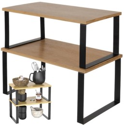 Bambu-keittiöhylly 2 kpl | Tyylikäs ja kestävä mausteteline