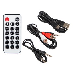 Bluetooth 5.3 -lähetin NFC | RCA & AUX | USB-toisto | Kaukosäädin