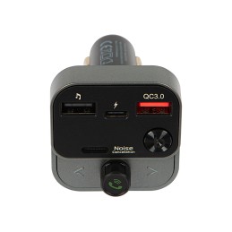 Bluetooth 5.3 FM-lähetin | QC 3.0 & USB-C | Bassotehostus