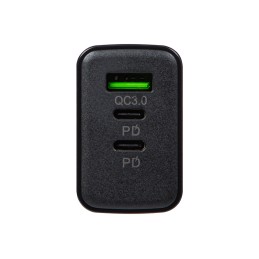 Pikalaturi QC 3.0 | USB-C PD & USB-A | 3-porttinen verkkolaturi