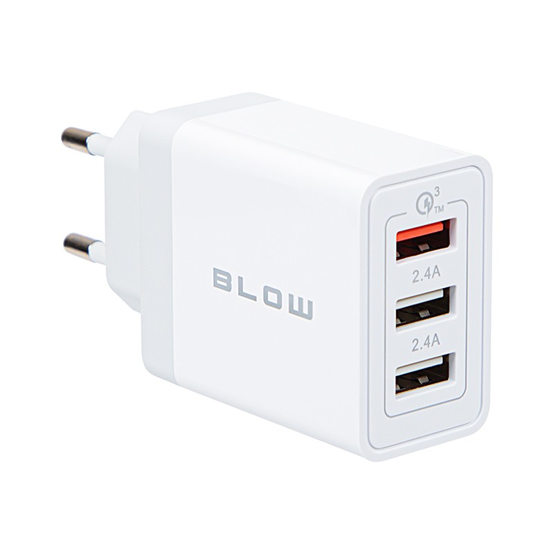 USB-seinälaturi 3-porttia | QC 3.0 30W | Smart IC -tekniikka