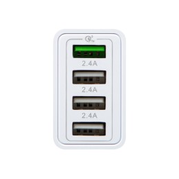 Seinälaturi 4xUSB | QC3.0 Pikalataus | Smart IC -teknologia