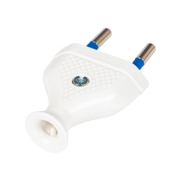 Litteä pistoke, valkoinen, 10 kpl