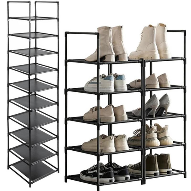 Modulaarinen kenkähylly 10 tasoa | Säädettävä ja tilaa säästävä säilytysratkaisu