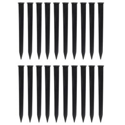 Joustava Reunanauha 6cm x 10m Musta + 20 Maapiikkiä