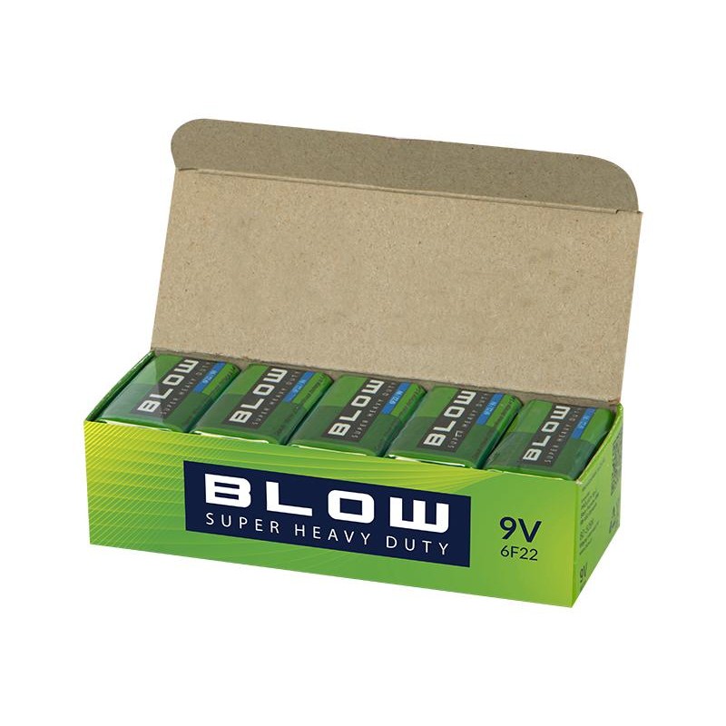 Yleisparisto 9V 6F22 | Sinkki-hiili | Säästöpakkaus 10 kpl