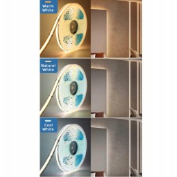 COB LED-nauha 5m 3000K | Pistetön lämmin valkoinen