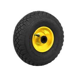 Kärrynpyörä 260x85 3.00/4 keltainen | Kuulalaakeri 20mm | Max 136kg