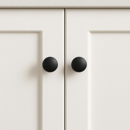 Kalustenuppi Mattamusta 10 kpl | Modernit Vetimet