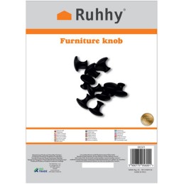 Kalustenuppi Mattamusta 10 kpl | Modernit Vetimet