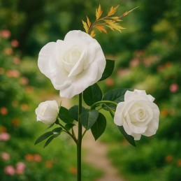 Aurinkokennovalaisin Ruusu 3 LED | GARDLOV Puutarhakoriste