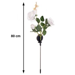 Aurinkokennovalaisin Ruusu 3 LED | GARDLOV Puutarhakoriste