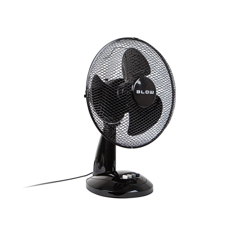 Pöytätuuletin 12" / 30 cm | 40W musta | 3 nopeutta