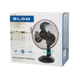 Pöytätuuletin 12" / 30 cm | 40W musta | 3 nopeutta