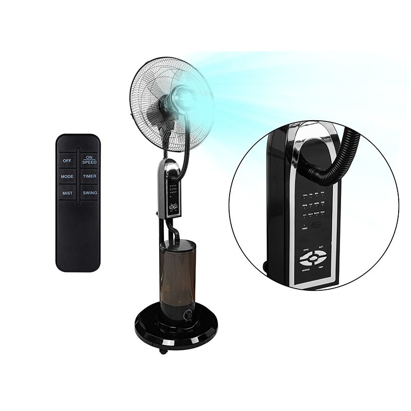 Lattiatuuletin kostuttimella