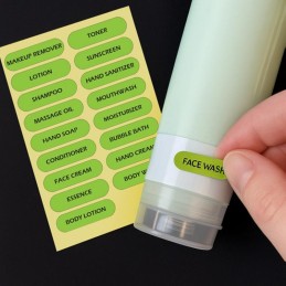 Matkakosmetiikkapullot 4 × 90 ml + kosmetiikkalaukku