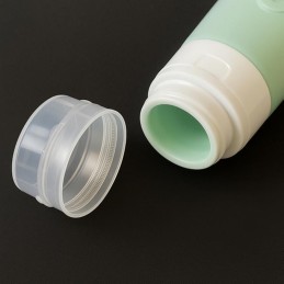 Matkakosmetiikkapullot 4 × 90 ml + kosmetiikkalaukku