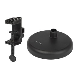 Työpöytävalaisin E27 | Jalustalla ja pöytäkiinnikkeellä | Musta