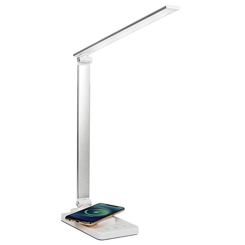 LED-työpöytävalaisin Qi-latauksella 10W | USB