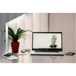 LED-työpöytävalaisin Qi-latauksella 10W | USB