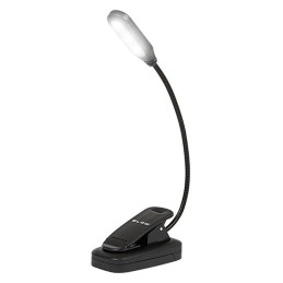 Musta LED-pöytävalaisin LB-18 klipsillä | Silmäystävällinen | Paristokäyttöinen
