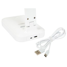 Valkoinen LED-pöytävalaisin LB-19 | USB-C ja puhelinteline | Eye Protection
