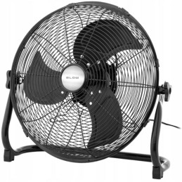 Lattiapuhallin 18" | 200W Musta | Teollisuustaso | 3 Nopeutta