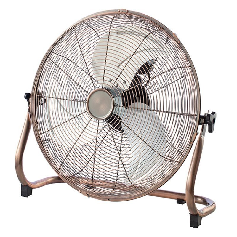 Premium Lattiatuuletin 18" Kupari-Kulta | 200W Teollisuustaso | Loft-design