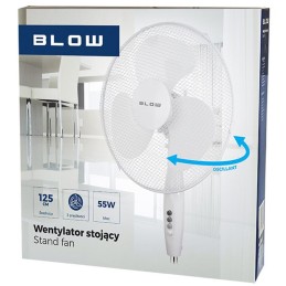 Lattia-tuuletin BLOW 55W | 125cm | Oskillointi | 3 nopeutta