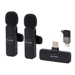 Langaton tuplamikrofoni USB-C & Lightning | 20m | Plug & Play