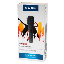 Dynaaminen mikrofoni BLOW PRM319 | 5m kaapeli | 6,3 mm Jack