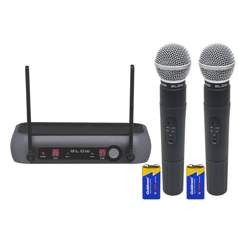 Langaton Mikrofonisarja | 2 Mikrofonia | VHF 50 m | Ammattitaso