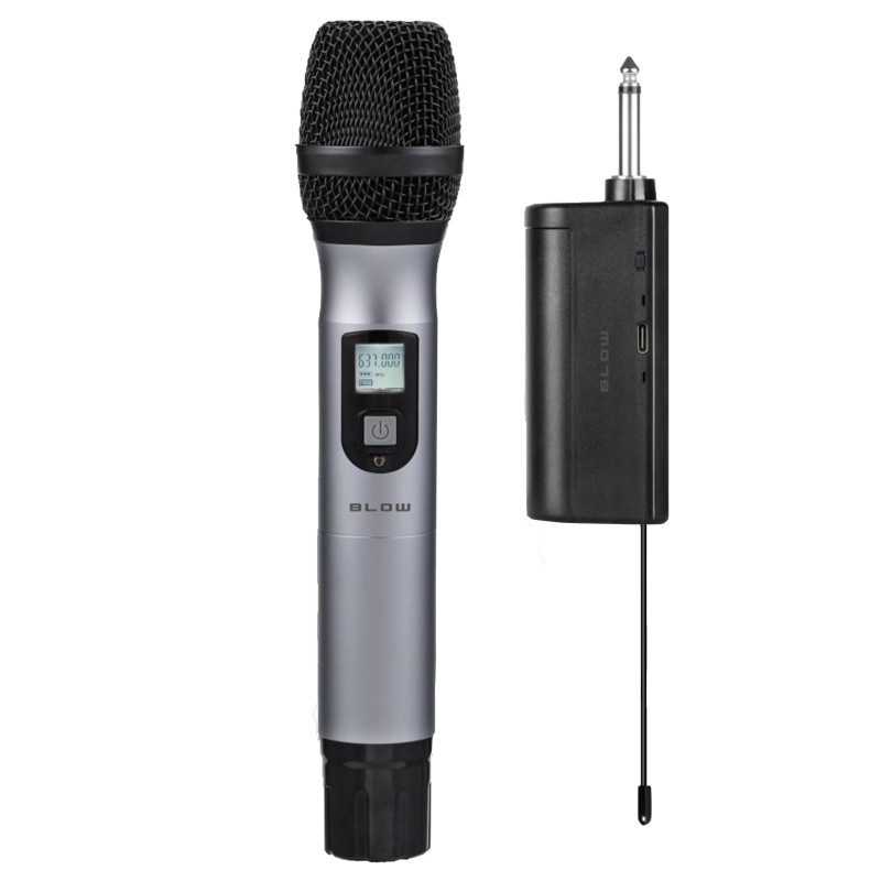 Langaton mikrofoni BLOW PRM906 | UHF-vastaanotin | JACK-liitäntä