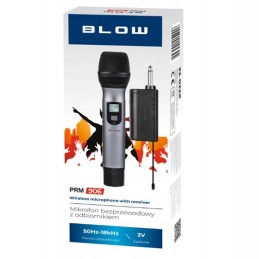 Langaton mikrofoni BLOW PRM906 | UHF-vastaanotin | JACK-liitäntä