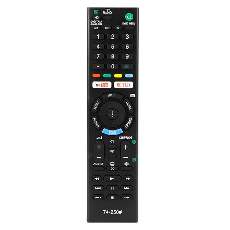 Kaukosäädin Sony TV/VCR/DVR | Netflix & YouTube -painikkeet | 8m kantama
